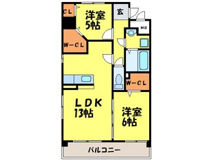 スカイシャトレ空港南の物件間取画像